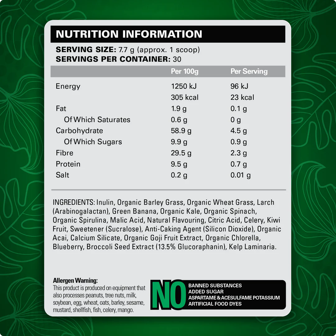 OxyGreens - Daily Super Greens Powder (30 serves) - Image 4